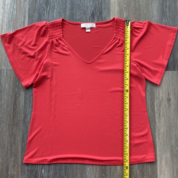 Michael Kors Flutter Sleeve Top - Picture 3 of 8